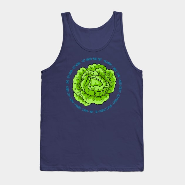 LETTUCE Dance - Jam - Get Weird - Party - Laugh - Jive - Boogey - Get Down - Get Funky - Smile - Dad Joke Tank Top by Shayna